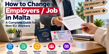 How to change employer or job in Malta for non-EU workers
