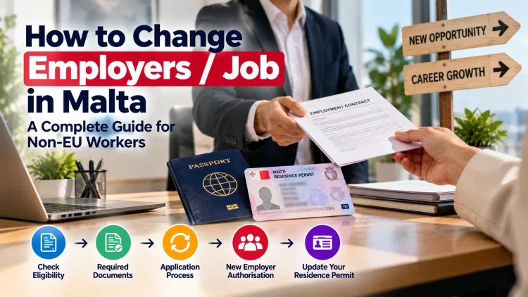 How to change employer or job in Malta for non-EU workers
