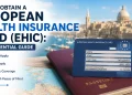 How to obtain a European Health Insurance Card (EHIC) in Malta, showing an EHIC card, passport, and travel healthcare documents for European travel.