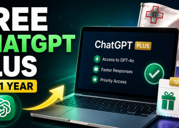 AI for All Malta portal showing free ChatGPT Plus signup steps