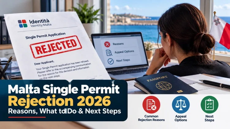 Malta Single Permit rejection 2026 reasons, appeal options and next steps