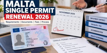 Malta Single Permit renewal 2026 requirements, documents, fees and process